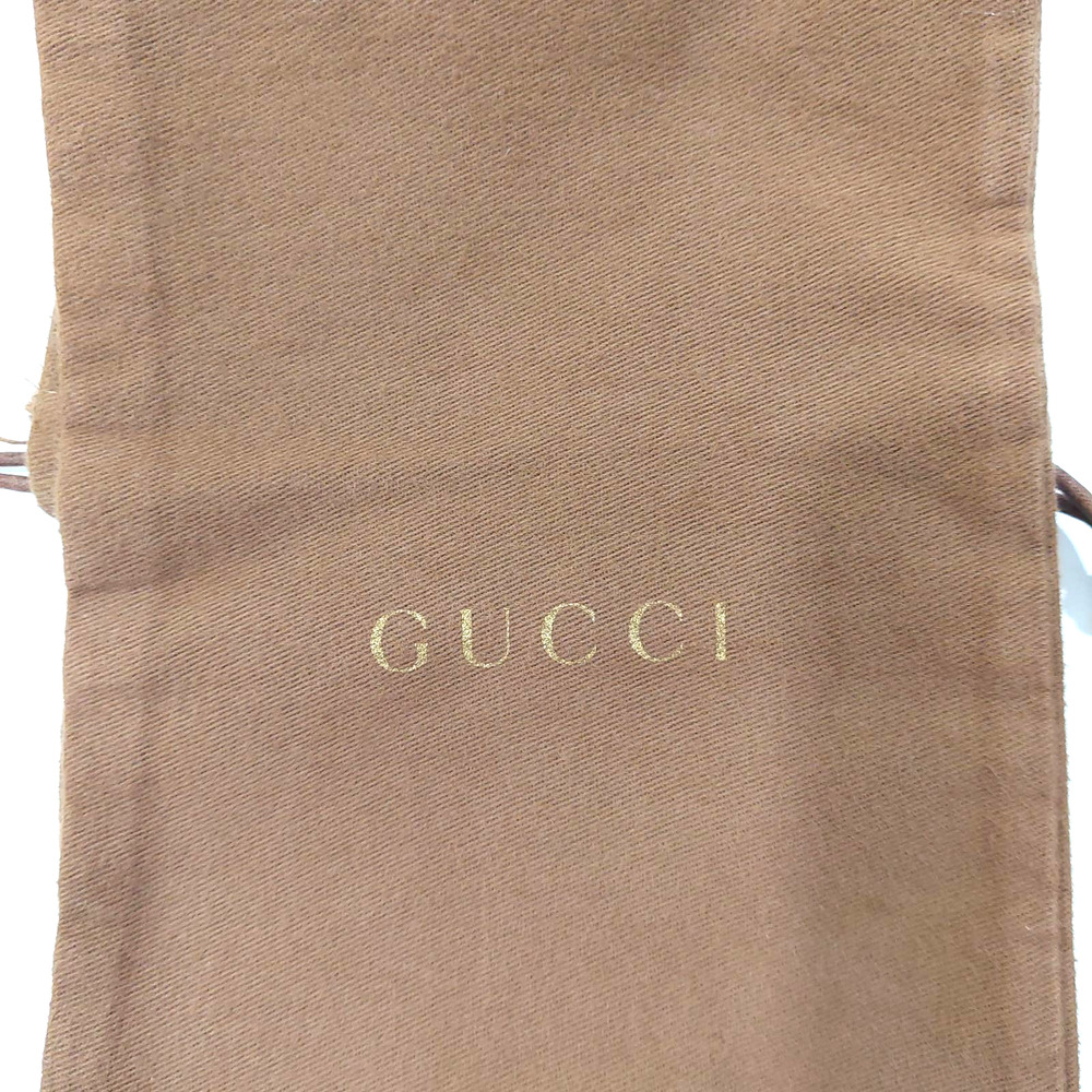 Gucci Solid Brown Storage Draw String Cotton Hand… - image 5